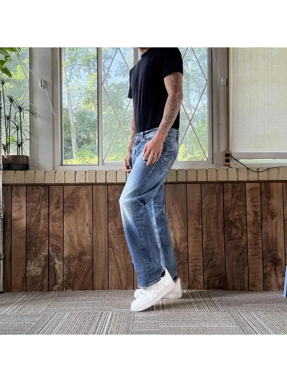 premium straight y2k denim.